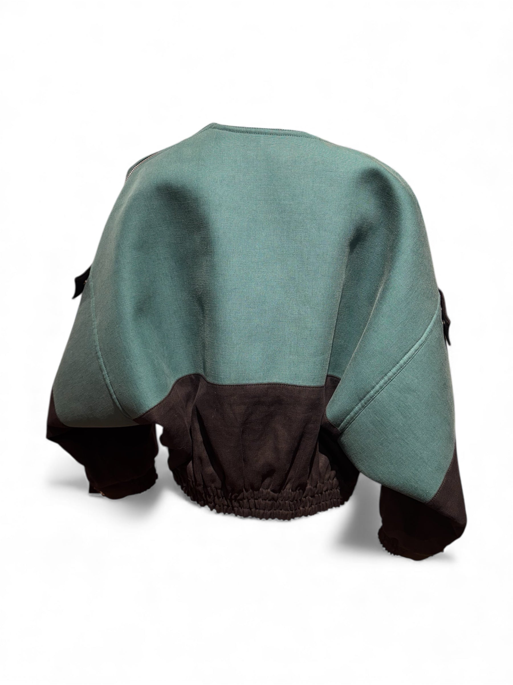 Louis Vuitton - Bomberjacke aus Jeansstoff und Leder T34