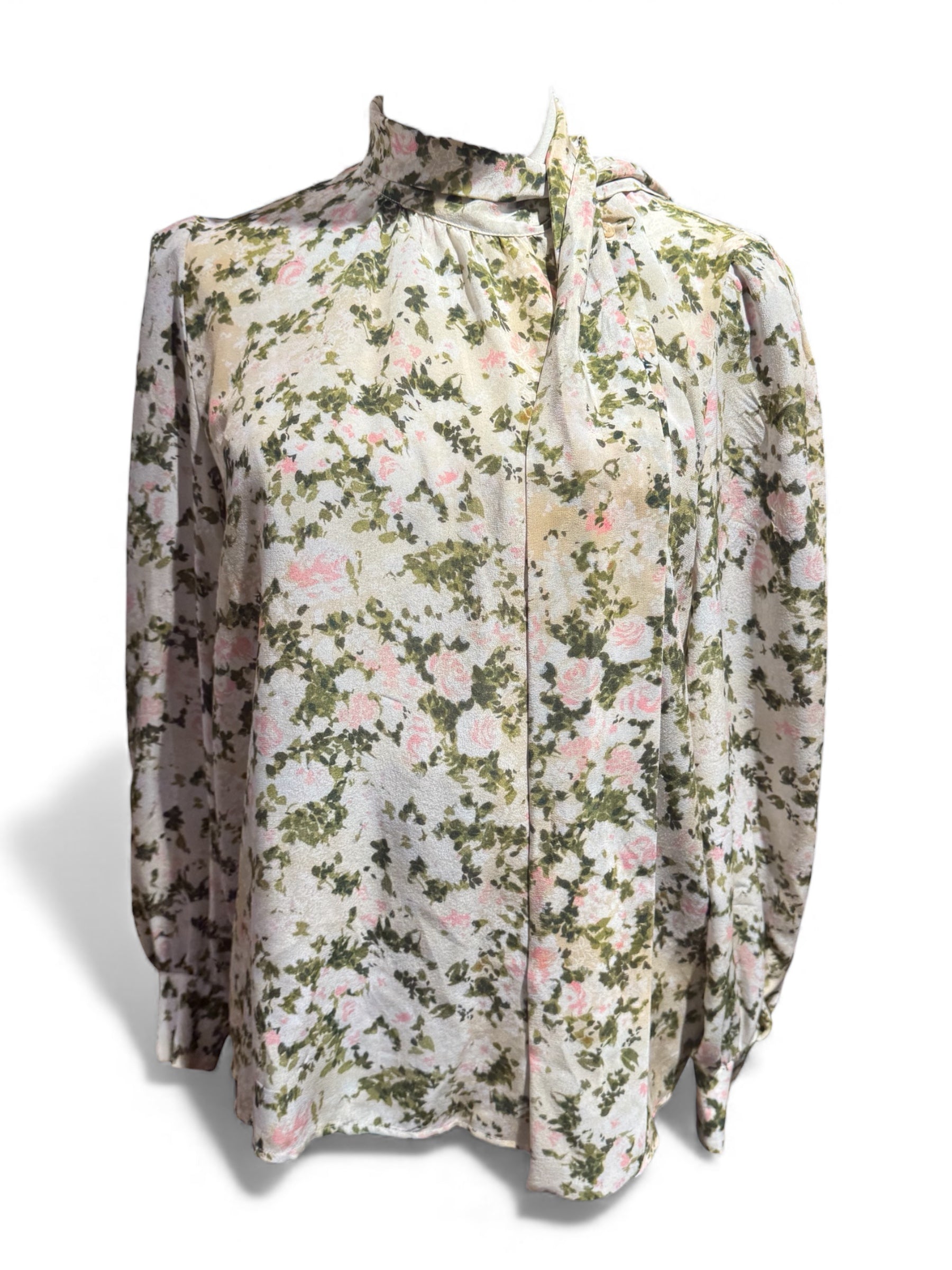 Max Mara - Blusenhemd mit Blumenmuster T38