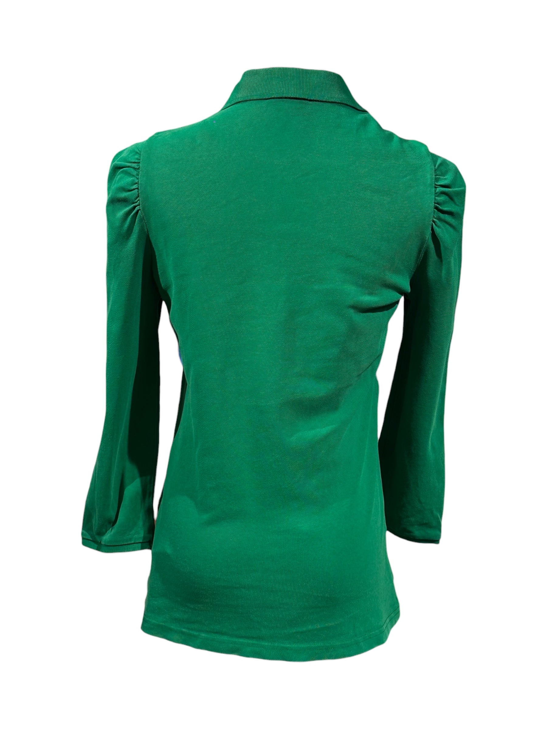 Burberry - Polo vert manches longues TM
