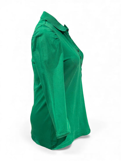 Burberry - Polo vert manches longues TM