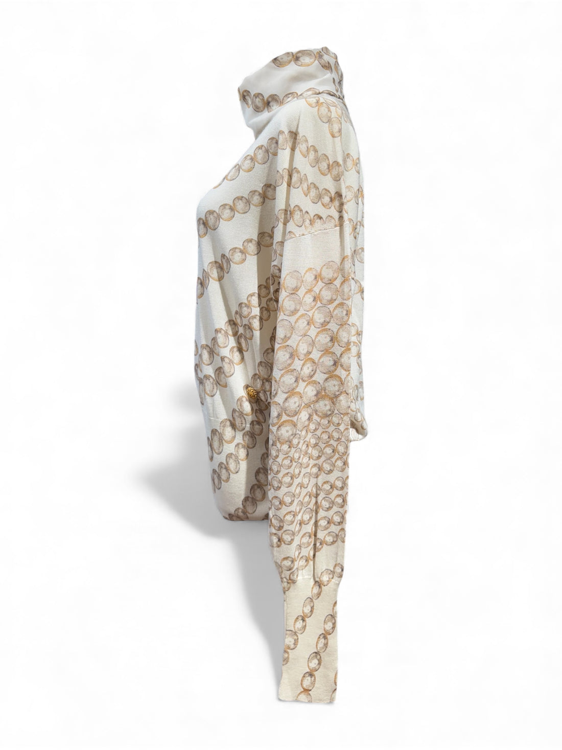 Roberto Cavalli - Rollkragenpullover mit Perlen T42 IT
