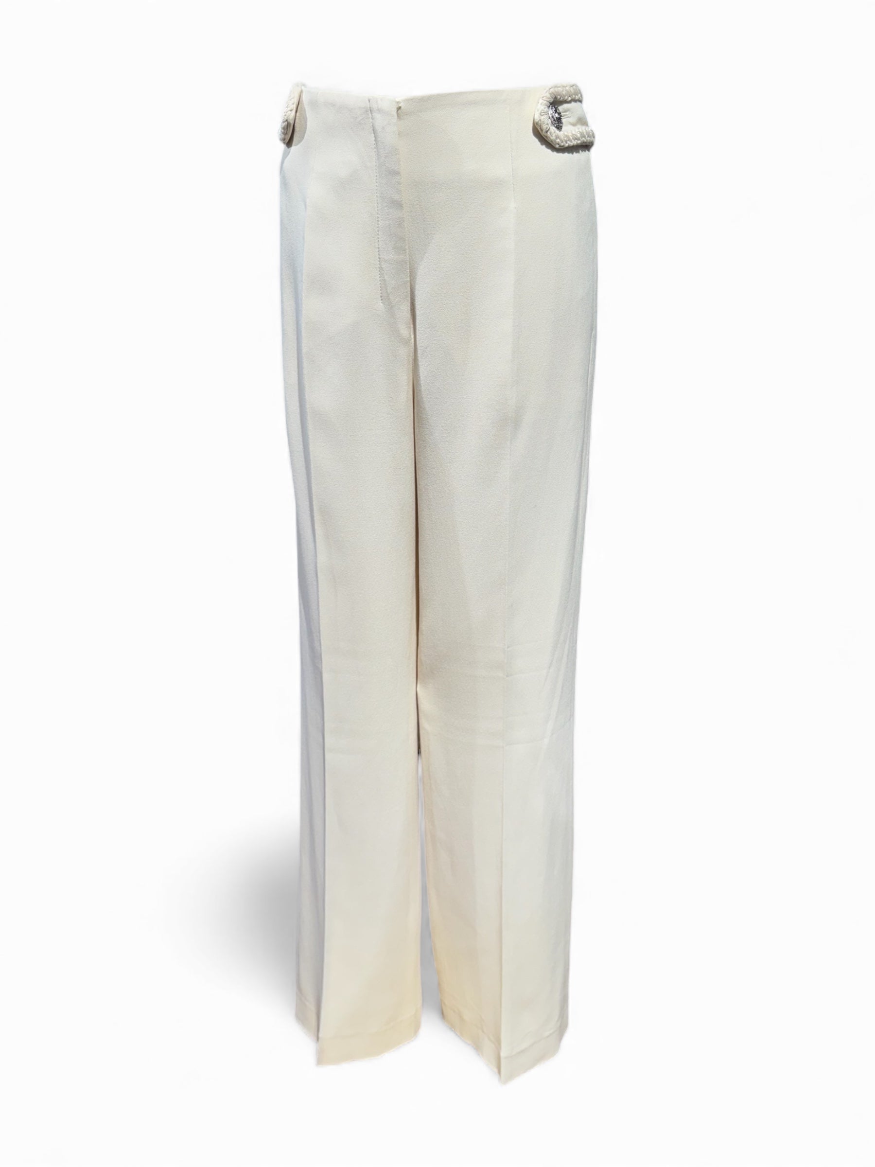 Chanel - Pantalon de tailleur brodé T38