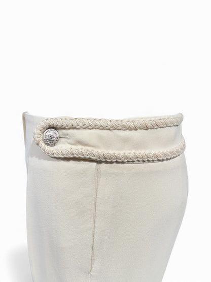 Chanel - Pantalon de tailleur brodé T38