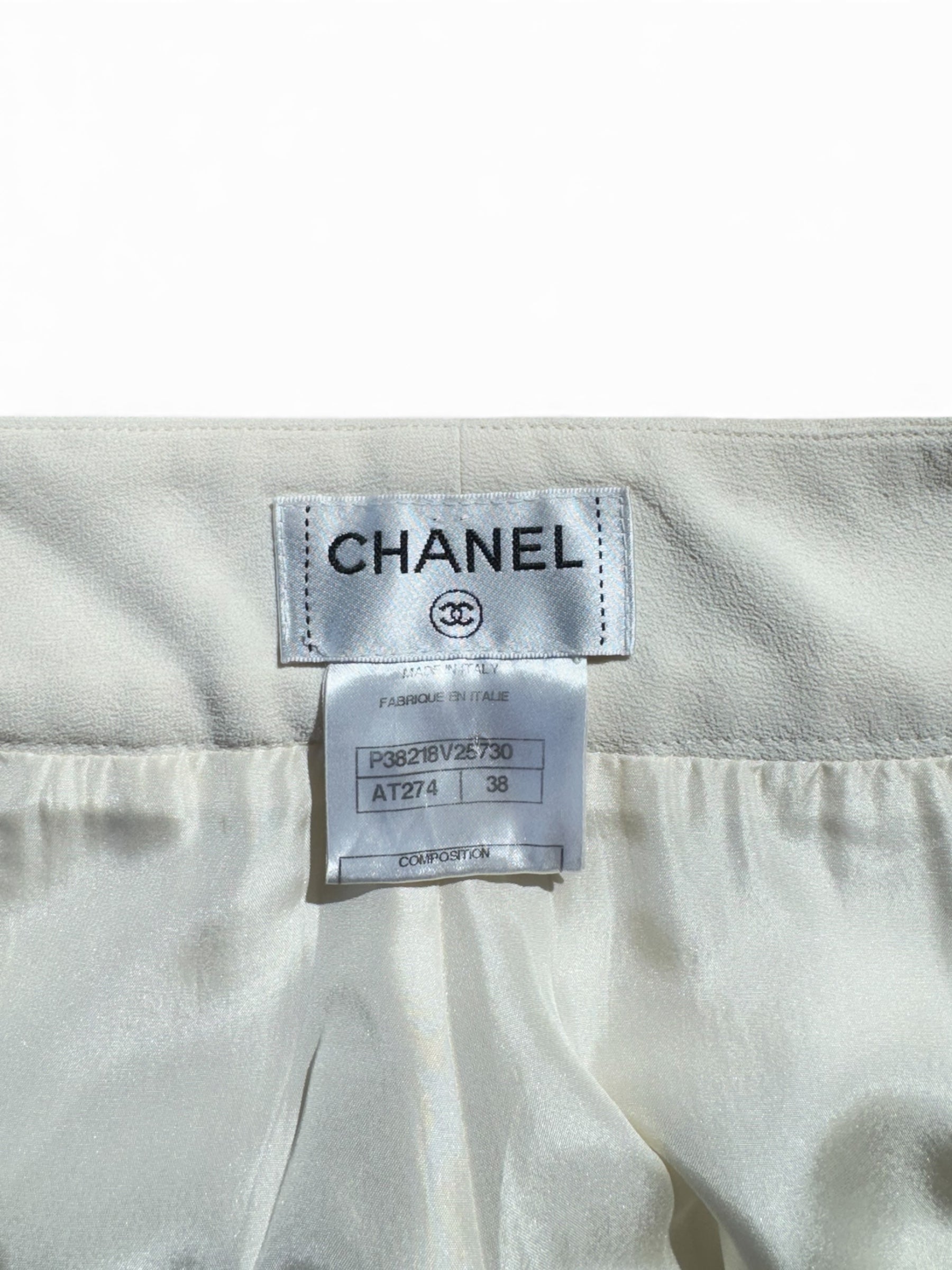 Chanel - Pantalon de tailleur brodé T38