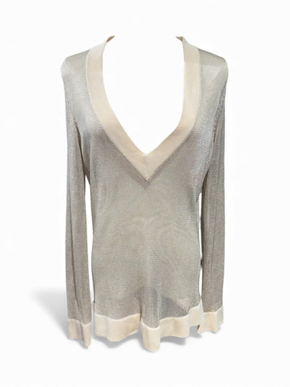 Hermès - Pull tressé T40