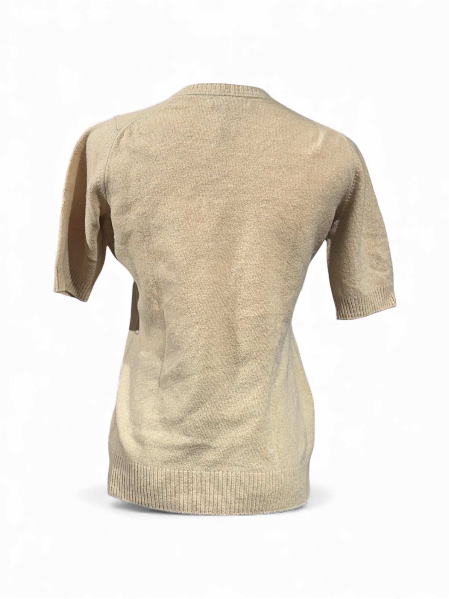 Burberry - Pull manches courtes beige TS