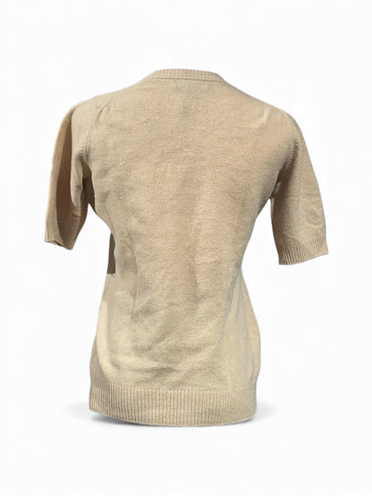 Burberry - Pull manches courtes beige TS