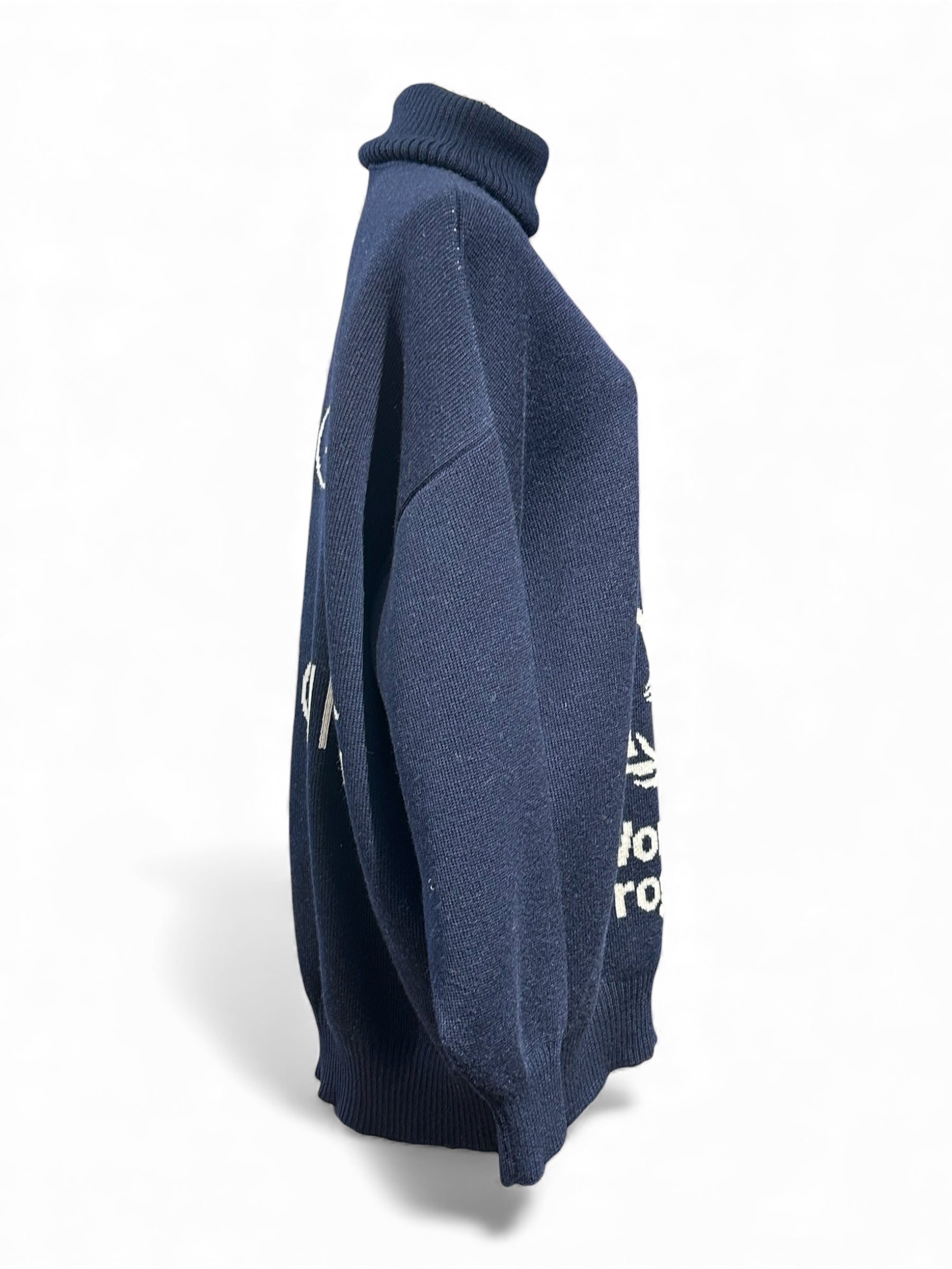Balenciaga - Maglione WFP blu T34 oversize