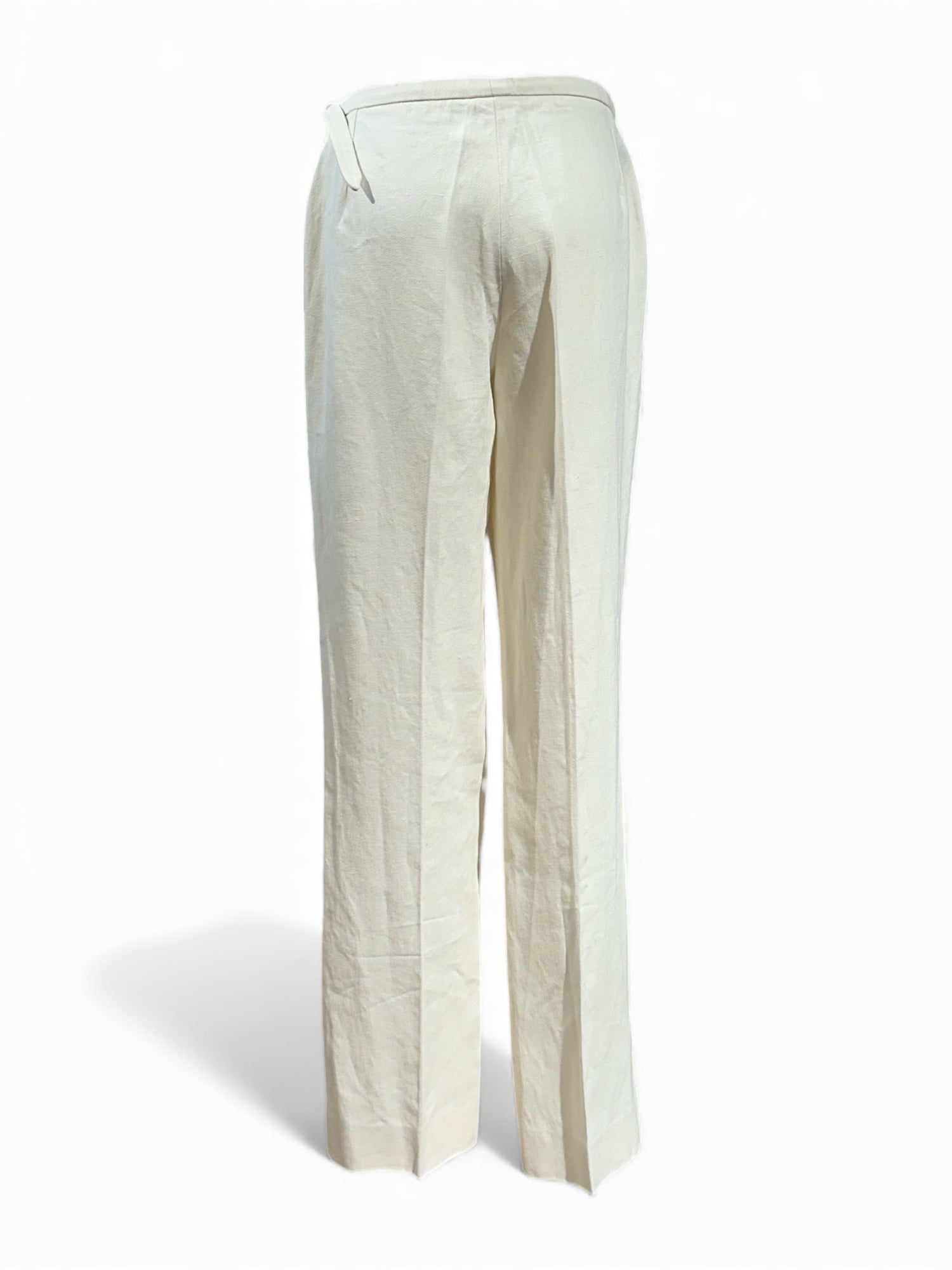 Hermès - Pantalon de tailleur beige T34
