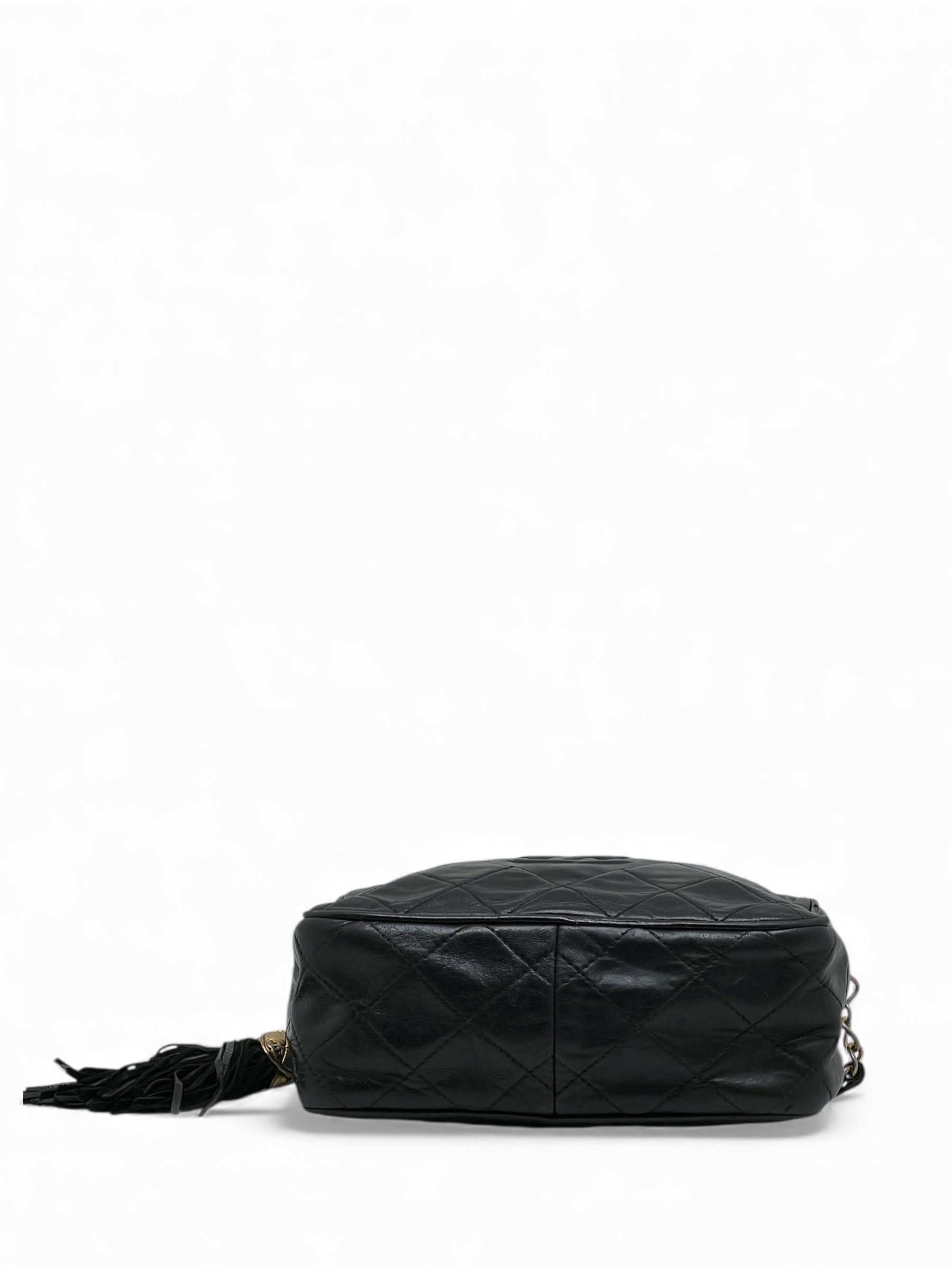 Chanel - Borsa a mano Camera in pelle nera