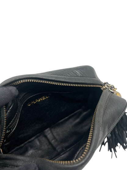 Chanel - Sac à main Caméra en cuir noir