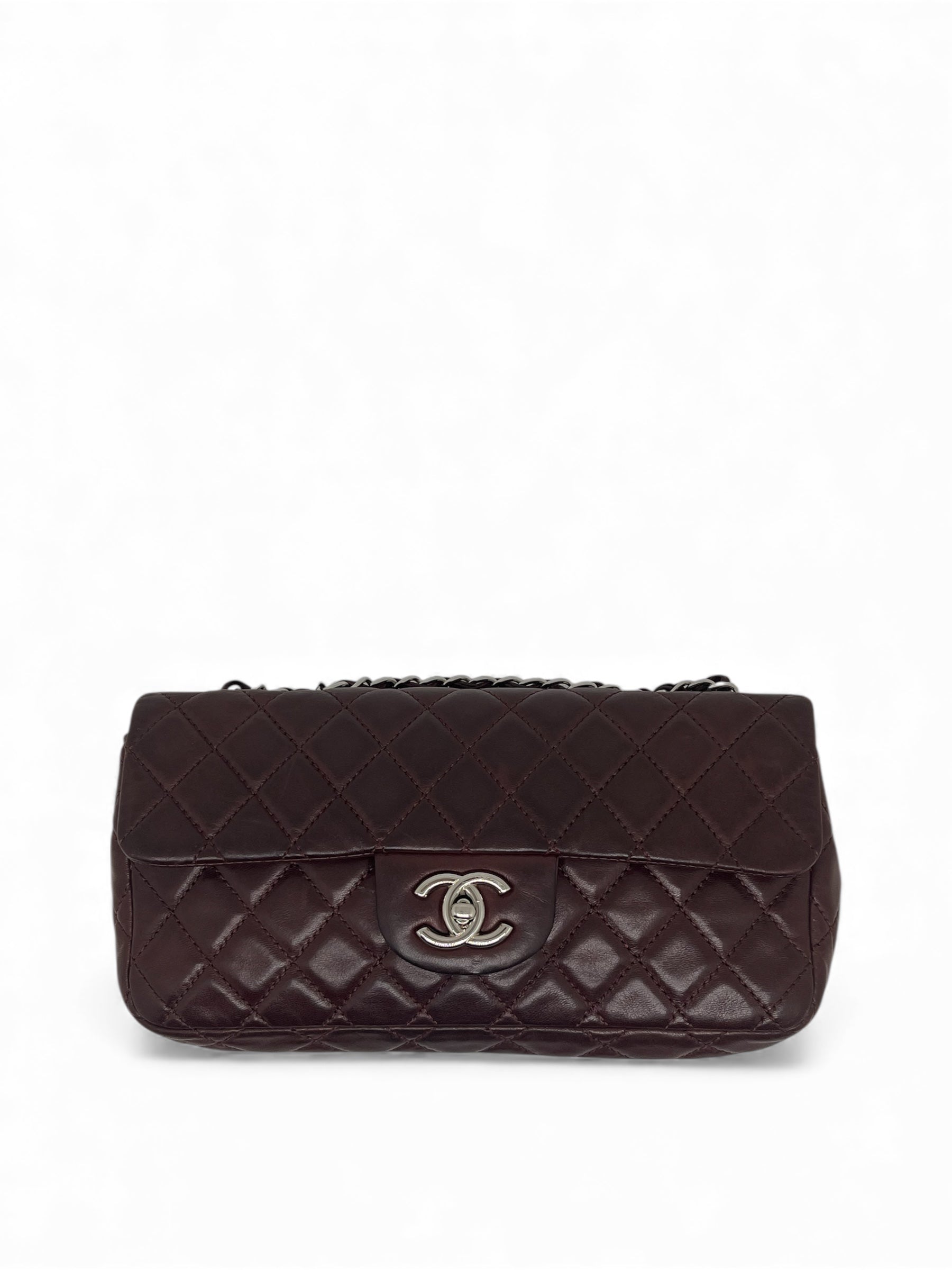 Chanel - Sac Bandoulière Classique cuir bordeaux