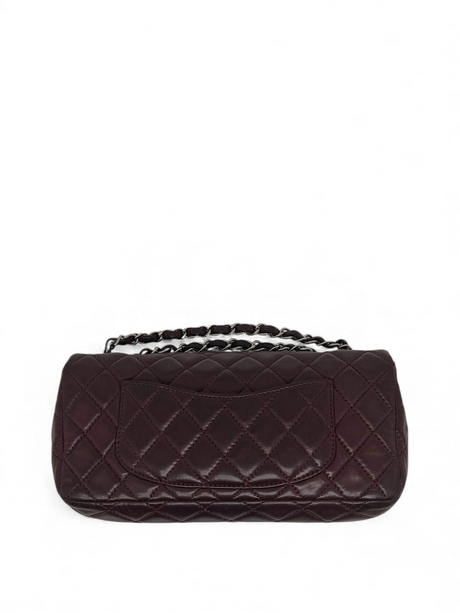 Chanel - Sac Bandoulière Classique cuir bordeaux