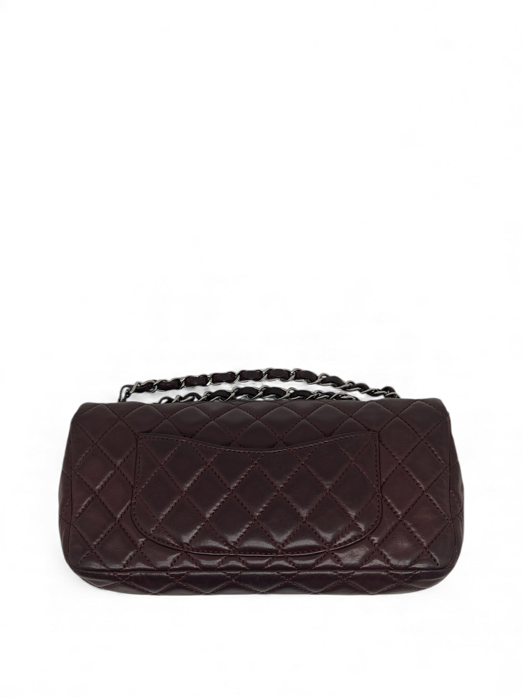 Chanel - Sac Bandoulière Classique cuir bordeaux