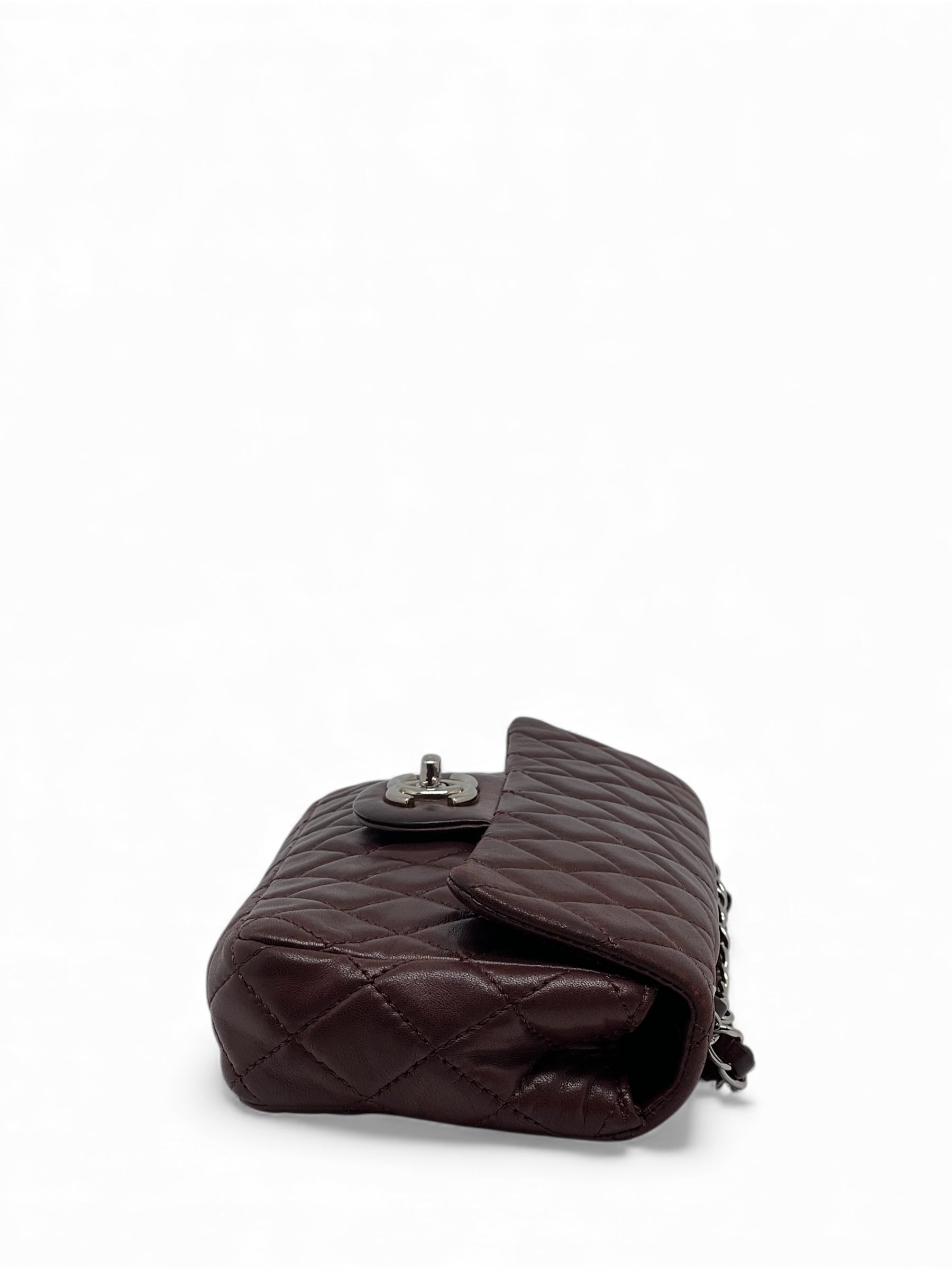 Chanel - Sac Bandoulière Classique cuir bordeaux