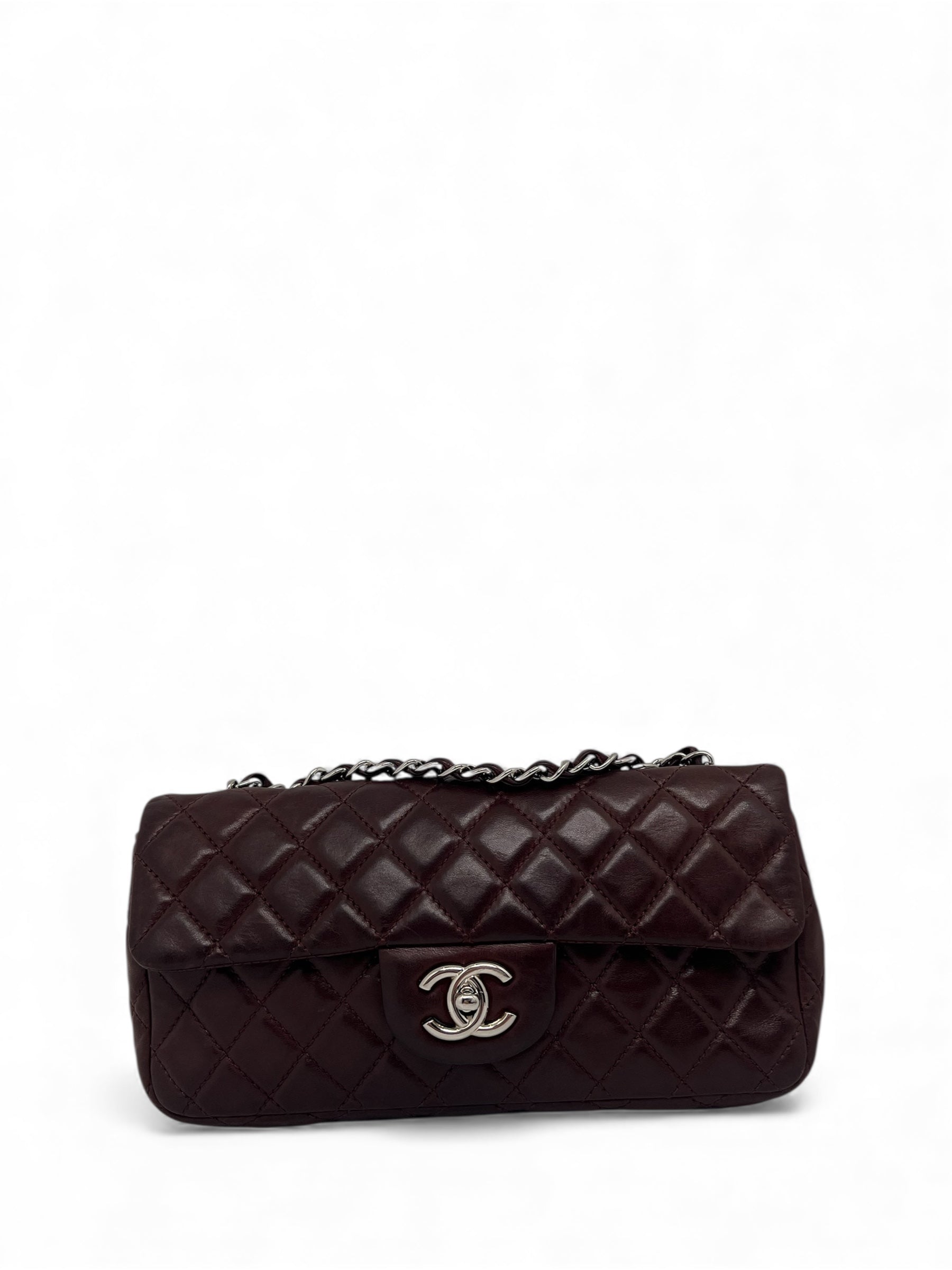 Chanel - Sac Bandoulière Classique cuir bordeaux