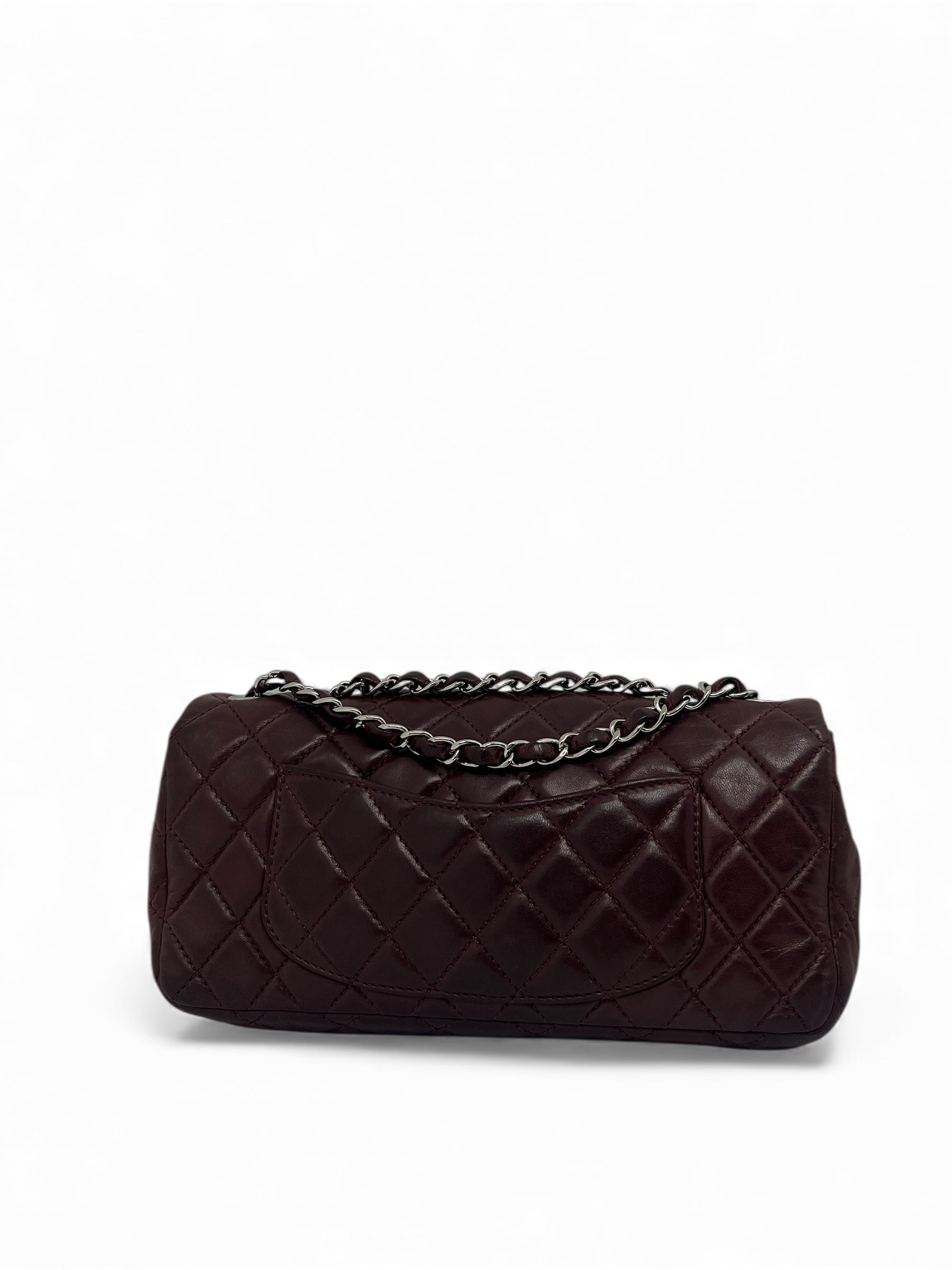 Chanel - Sac Bandoulière Classique cuir bordeaux