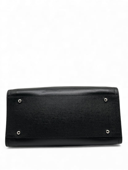 Chanel -  Cabas Deauville en cuir noir