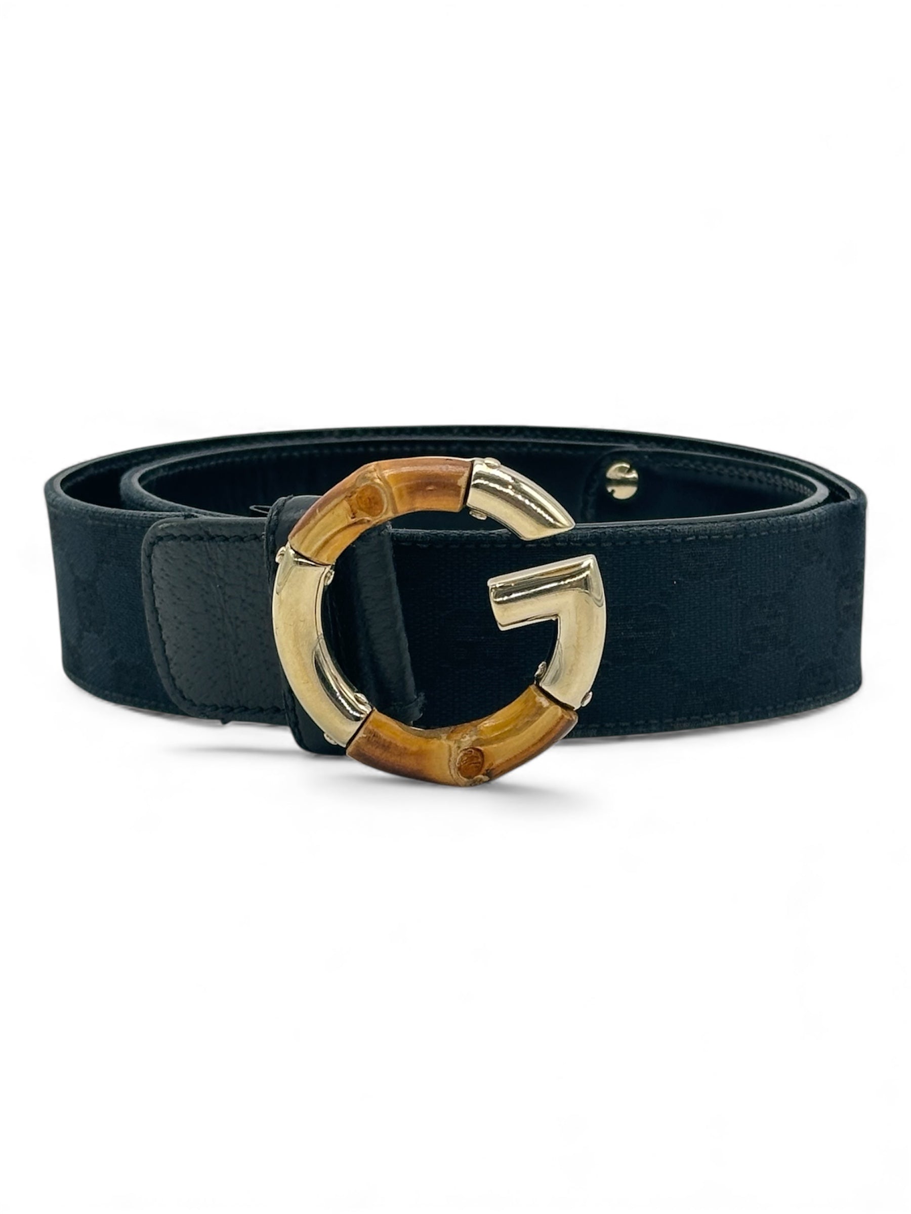 Gucci - Cintura Monogram nera T85