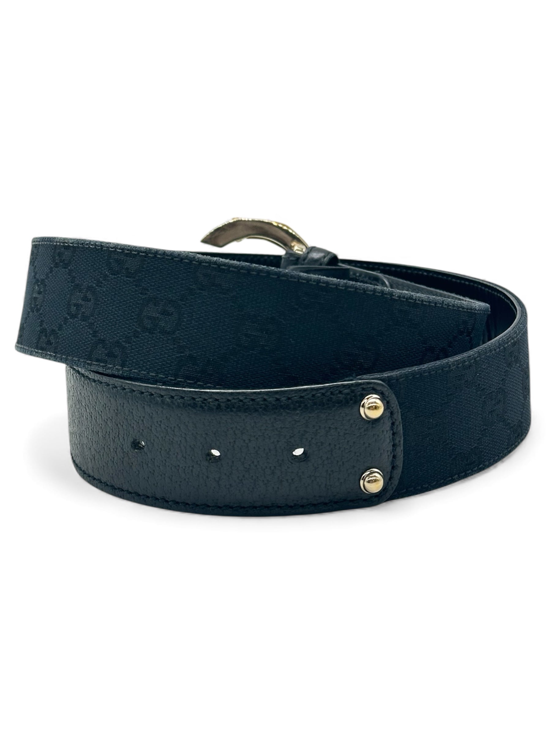 Gucci - Cintura Monogram nera T85