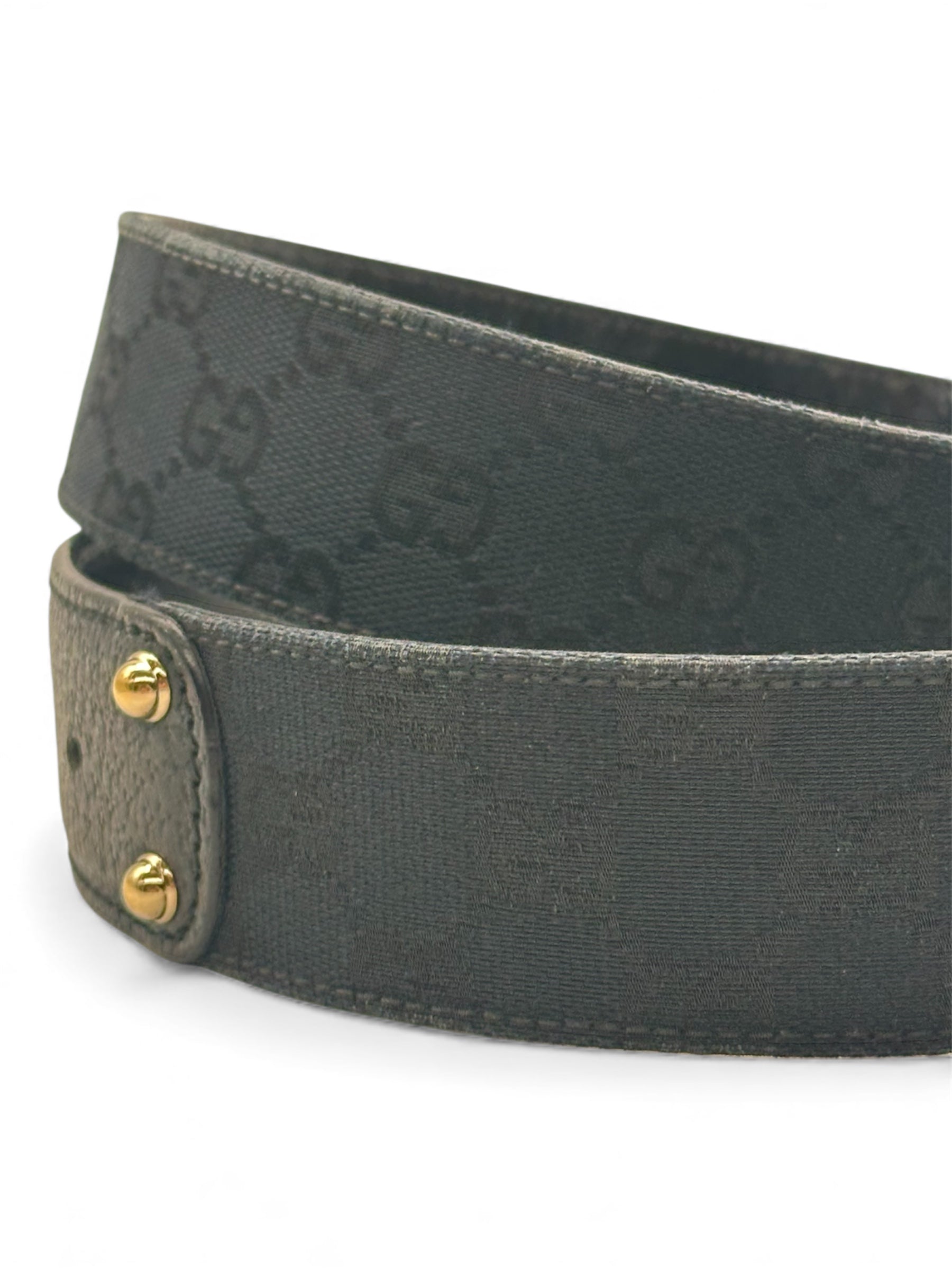 Gucci - Cintura Monogram nera T85