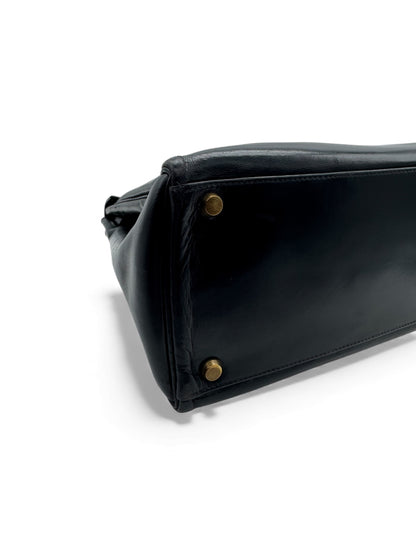 Hermès - Sac Kelly 32 noir box vintage