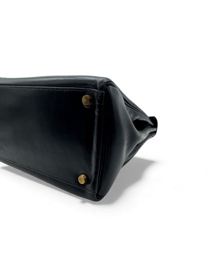 Hermès - Sac Kelly 32 noir box vintage