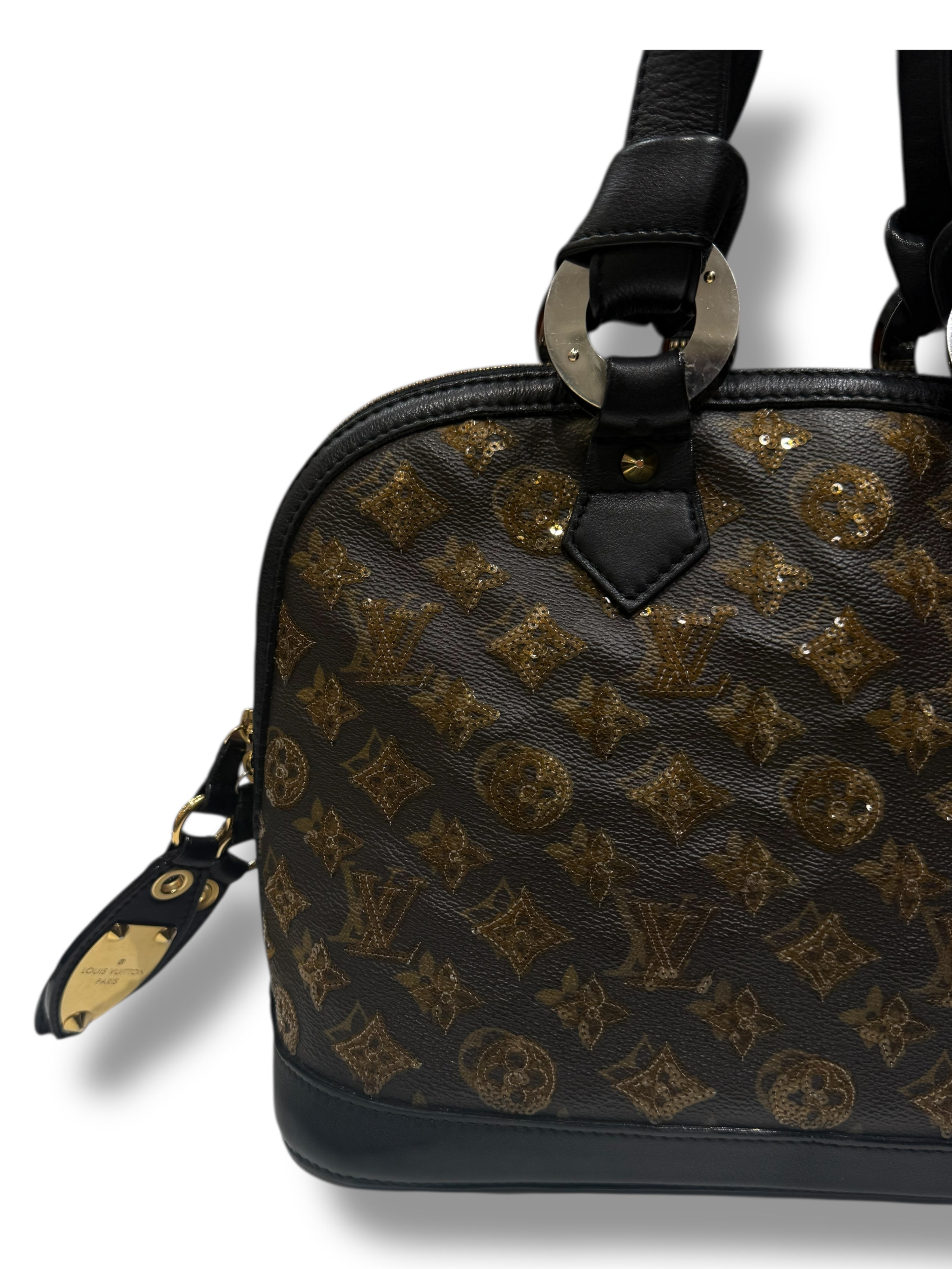 Louis Vuitton - Sac Alma MM monogramme paillettes