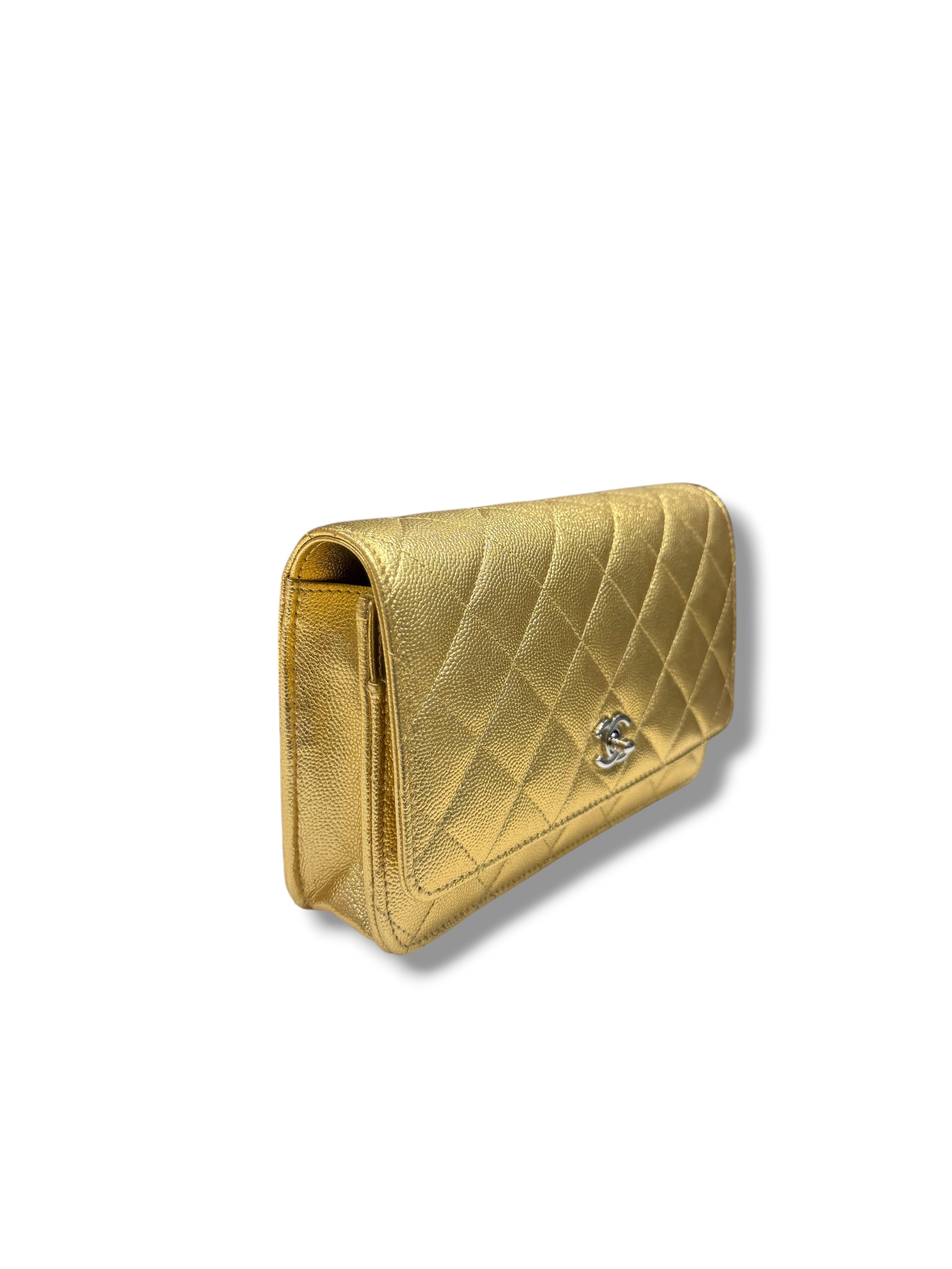 Chanel - Borsa Wallet on Chain, edizione limitata dorata (WOC)