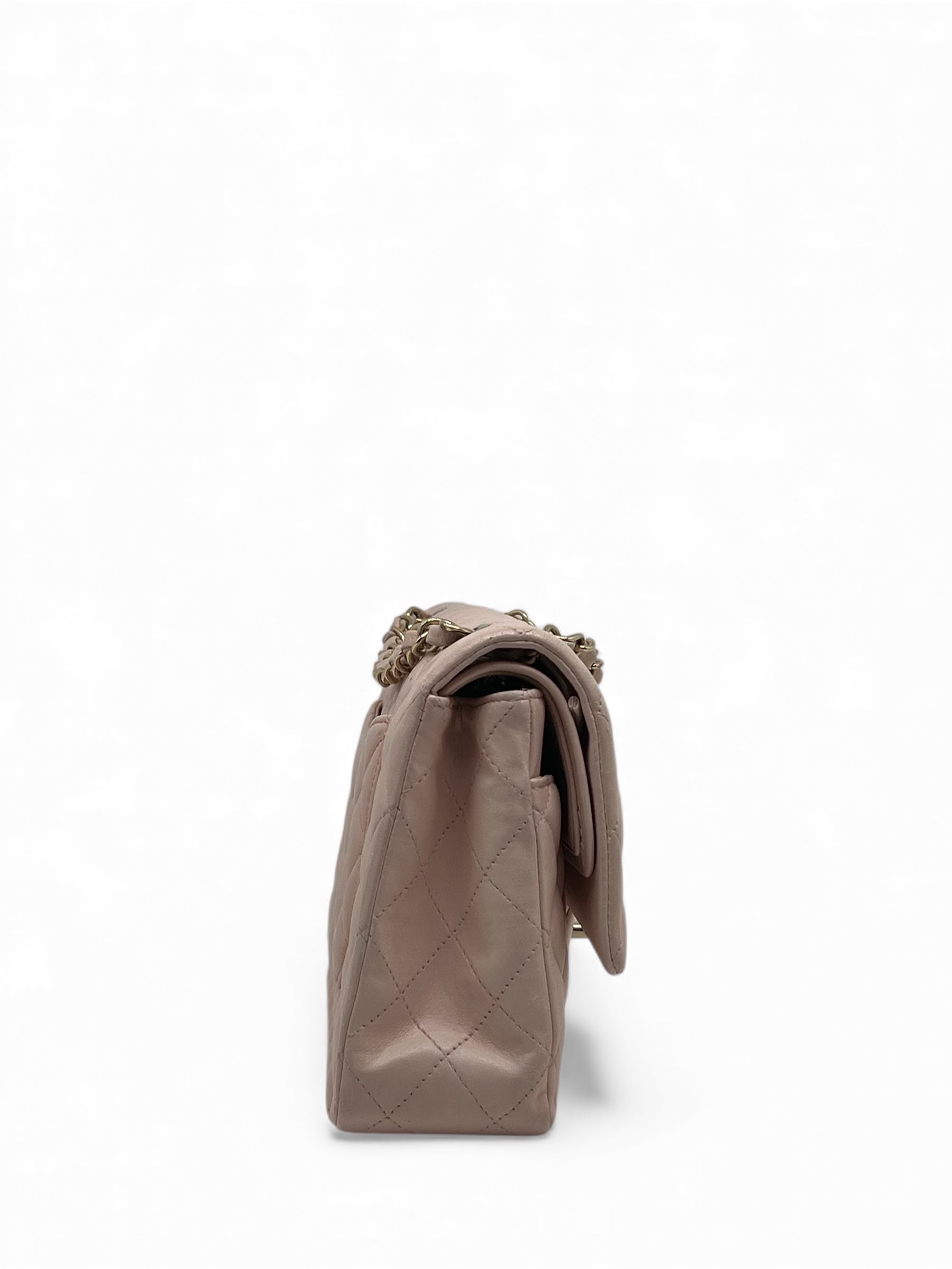 Chanel - Borsa Timeless 25 doppia patta rosa