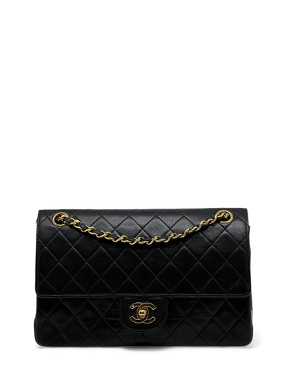 Chanel - Sac Timeless 25 double flap noir