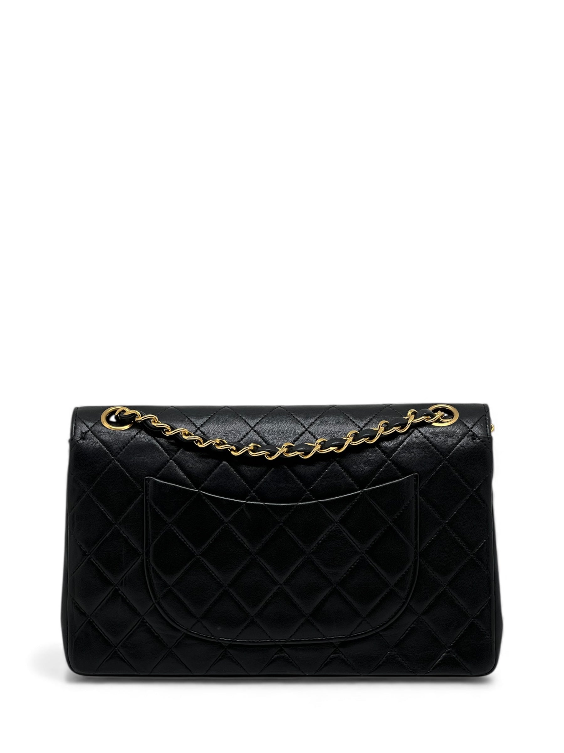 Chanel - Tasche Zeitlos 25 doppelte Klappe schwarz