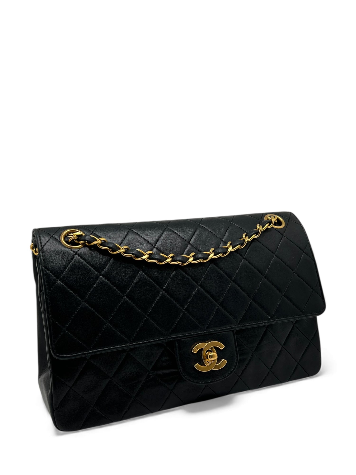 Chanel - Sac Timeless 25 double flap noir
