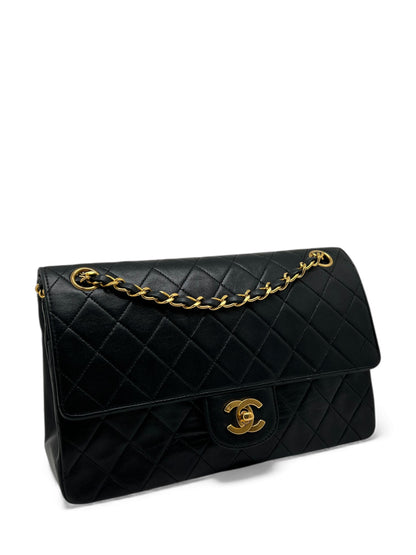 Chanel - Sac Timeless 25 double flap noir