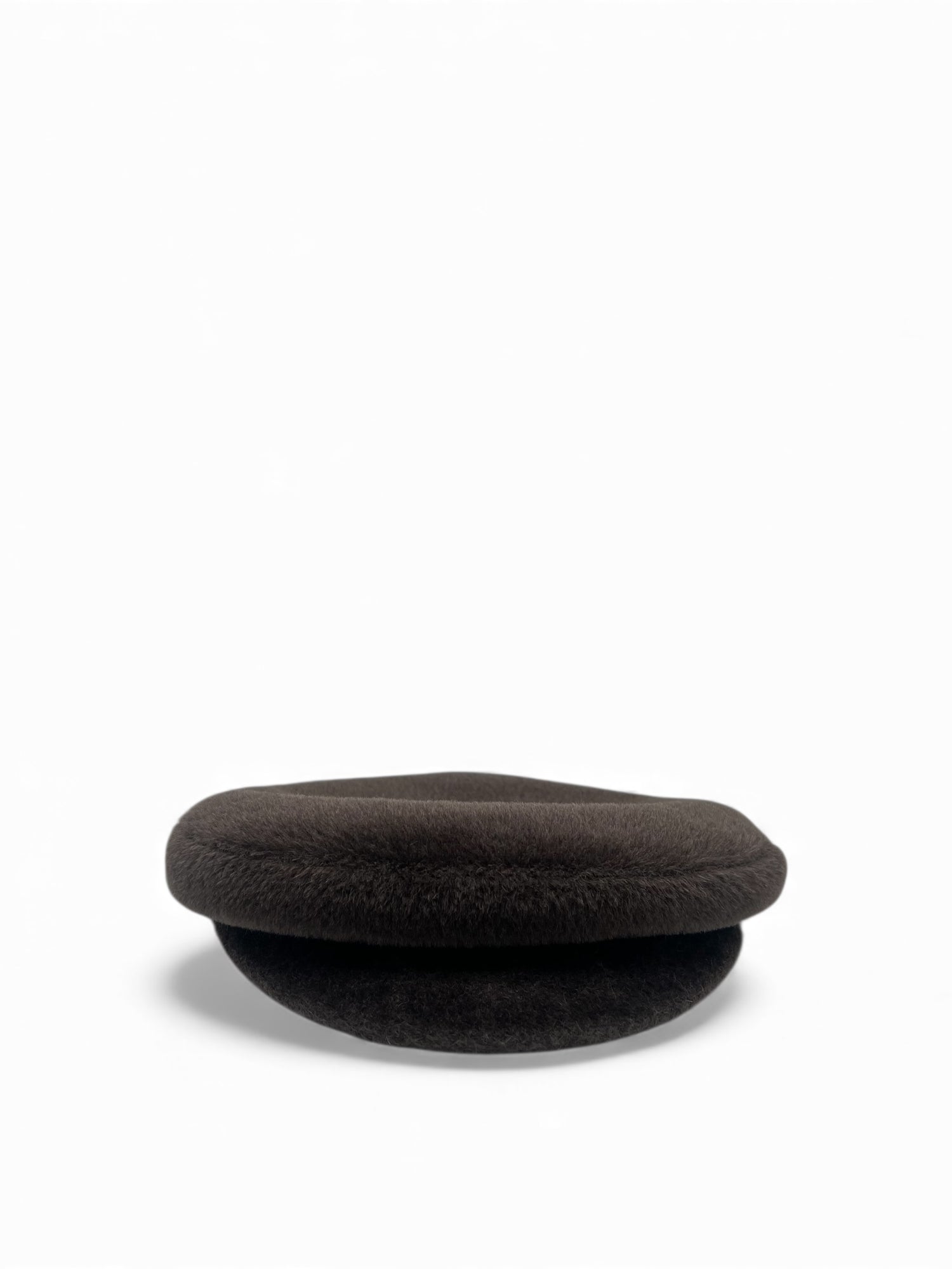 Hermès - Casquette en laine marron T.56