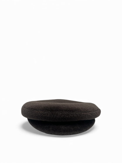 Hermès - Casquette en laine marron T.56