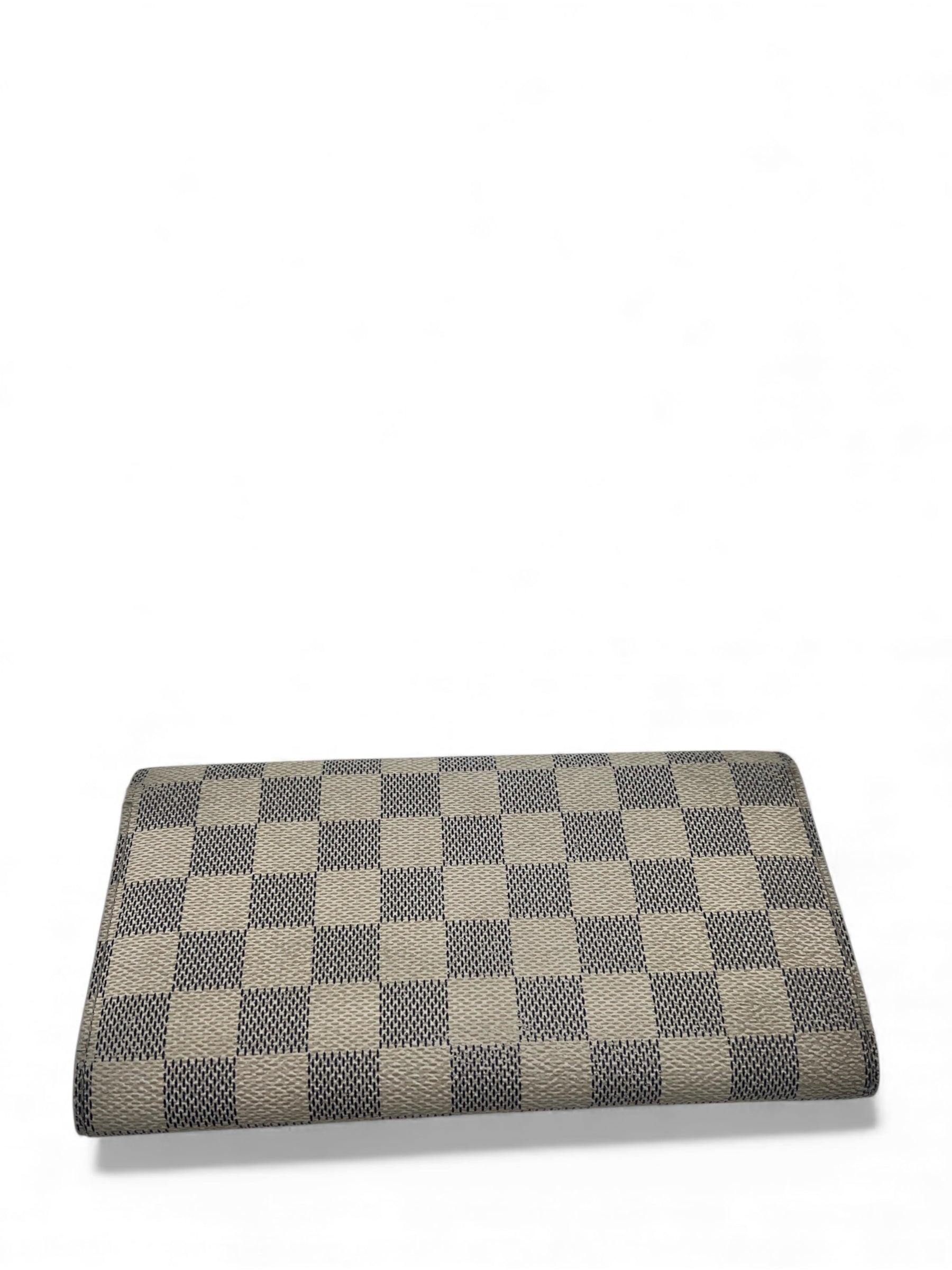 Louis Vuitton - Weiß kariertes Portemonnaie