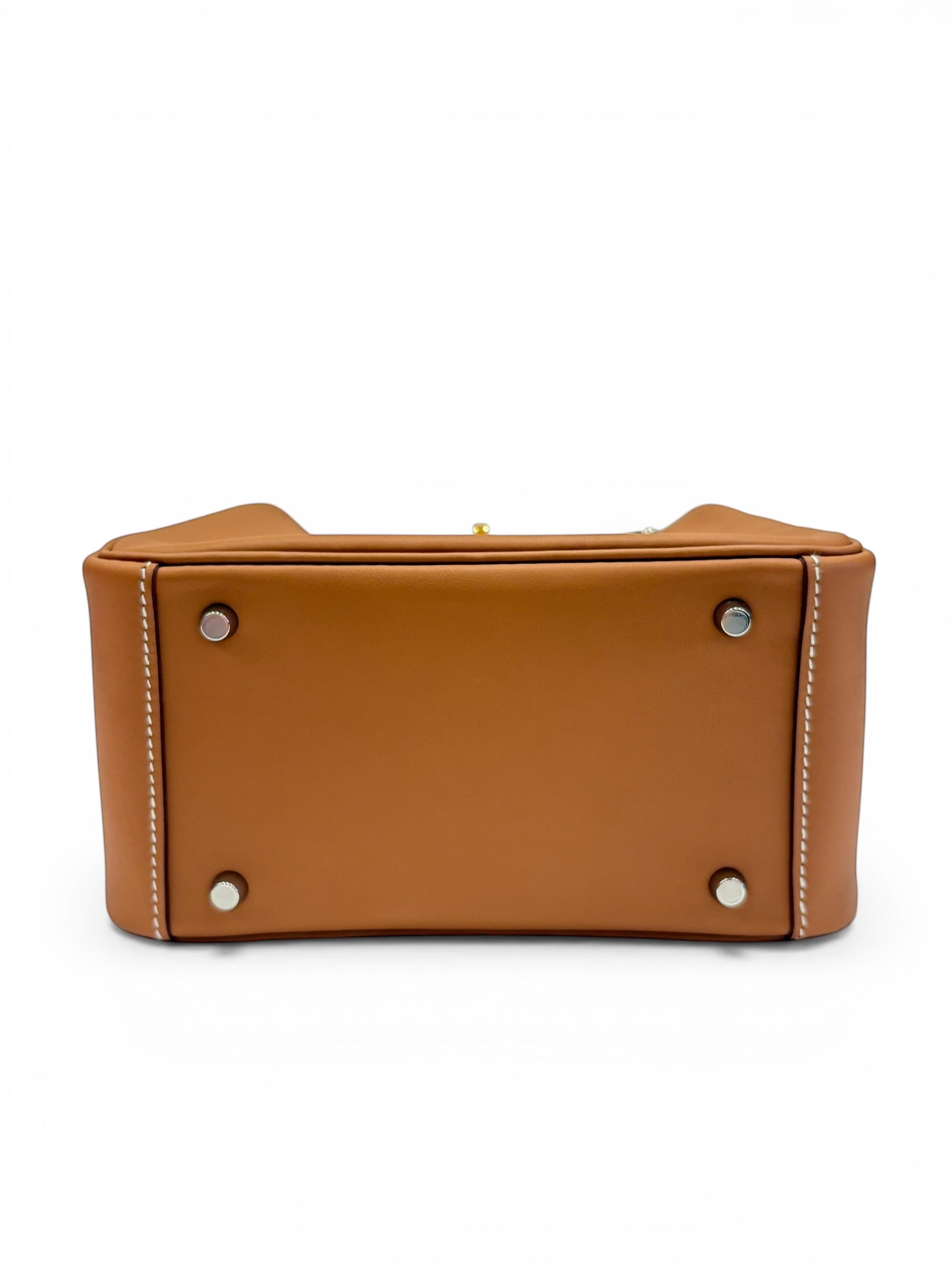 Hermès Mini Lindy Cuir Box Gold | Les Folies d’Eugénie