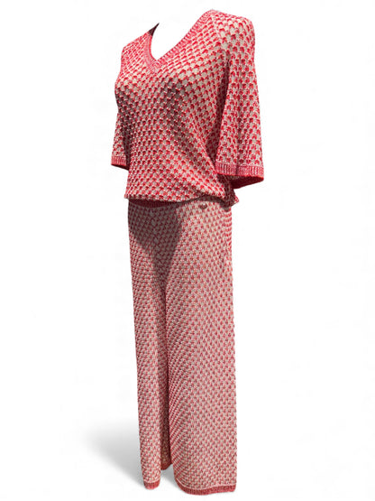 Chanel - Ensemble La Pausa rouge et blanc T38