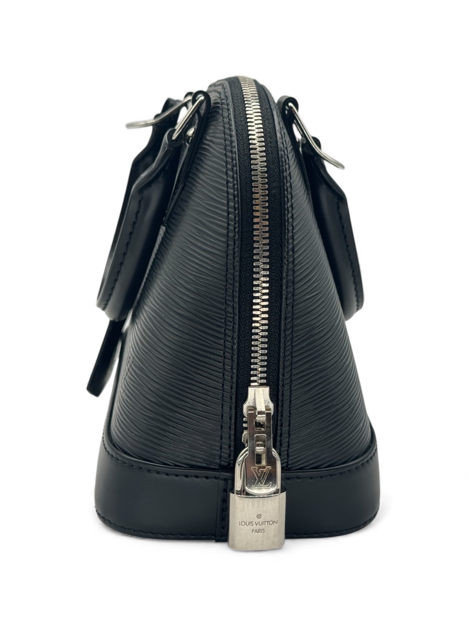 Louis Vuitton - Borsa Alma BB in pelle Épi nera con 2 tracolle