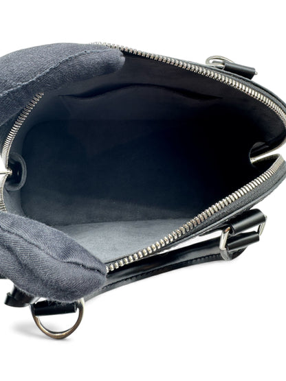 Louis Vuitton - Sac alma BB cuir épi noir avec 2 bandoulière