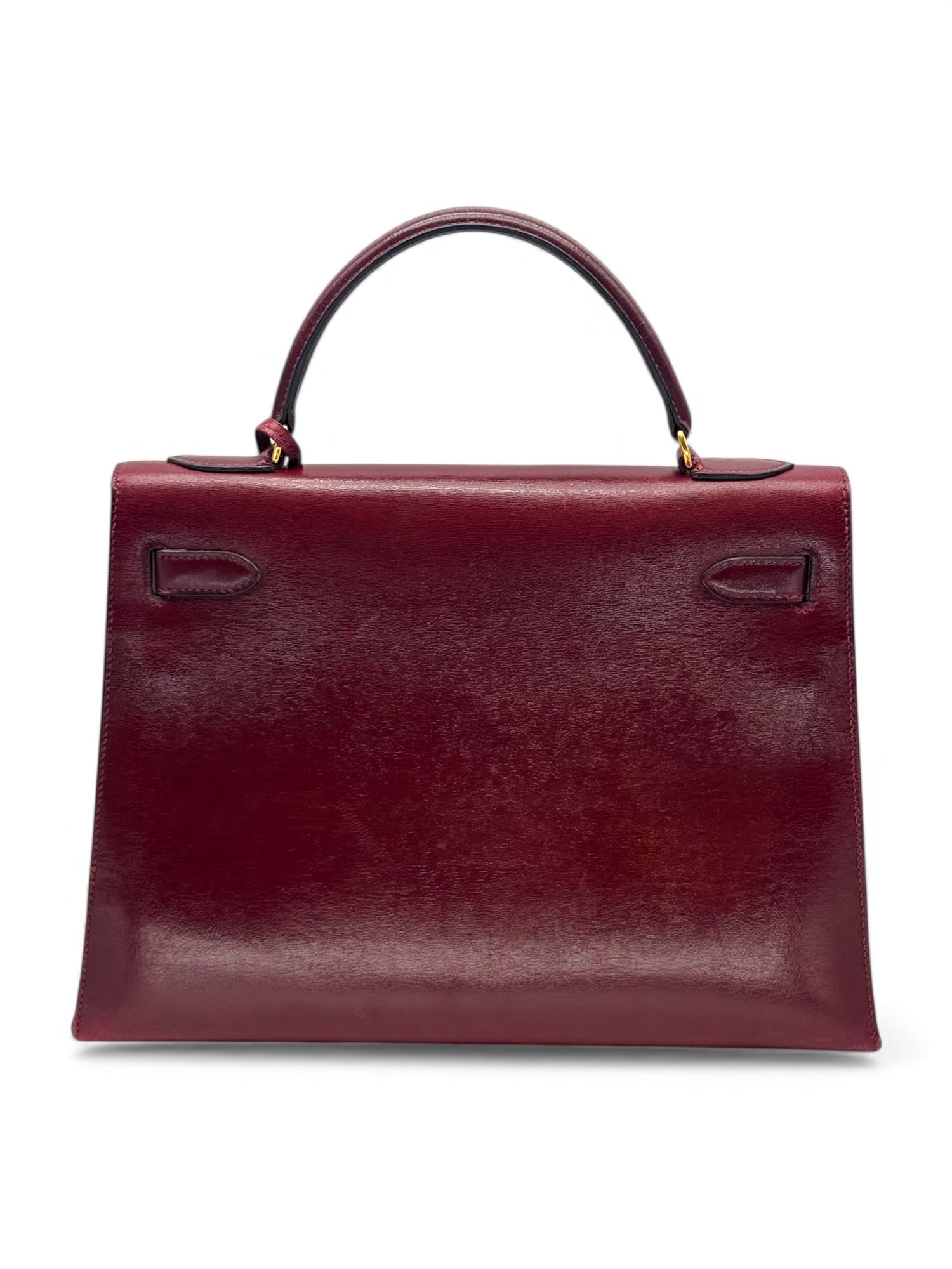 Hermès - Sac Kelly 32 Box Rouge H
