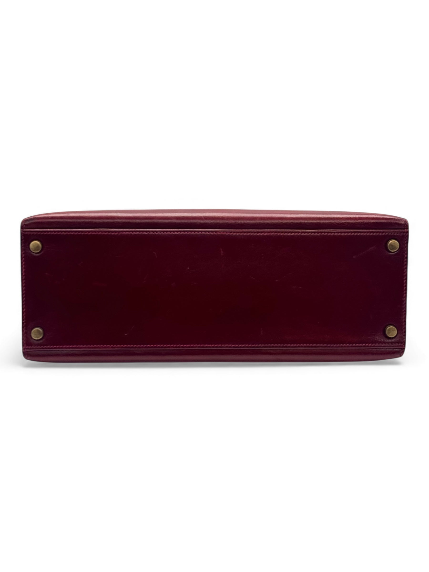 Hermès - Sac Kelly 32 Box Rouge H