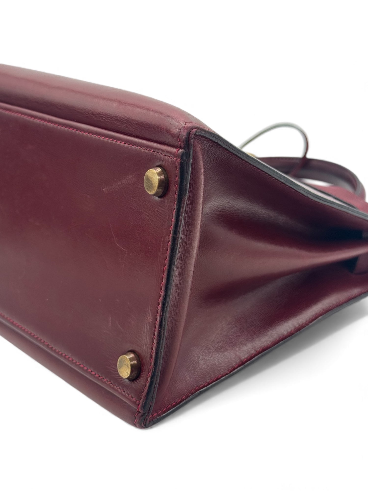 Hermès - Sac Kelly 32 Box Rouge H