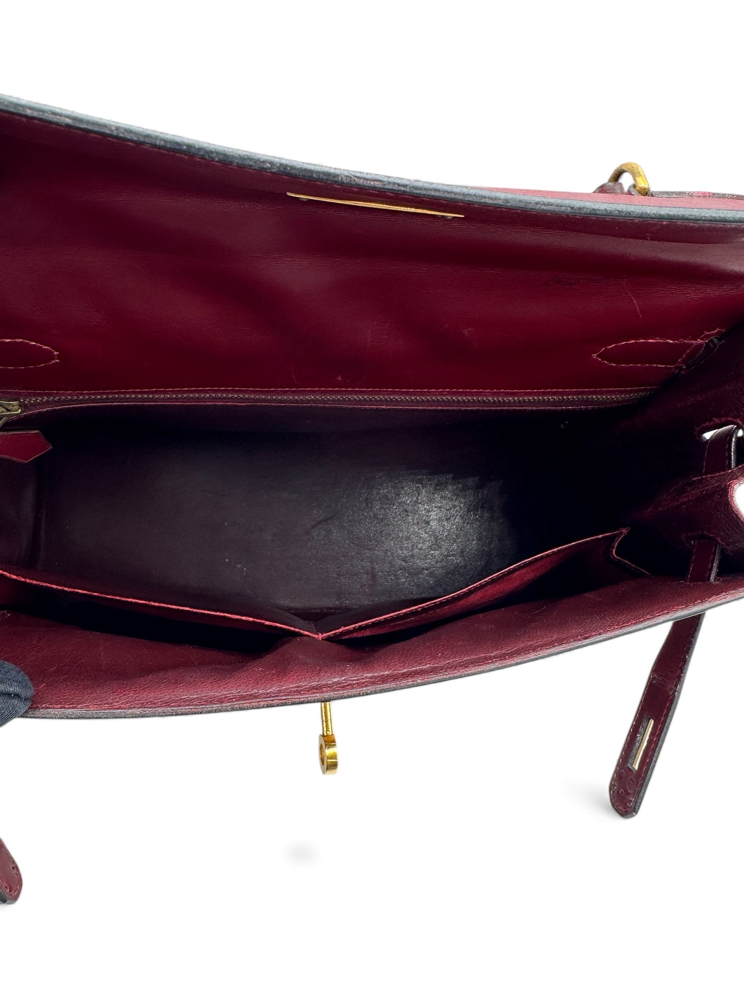 Hermès - Sac Kelly 32 Box Rouge H