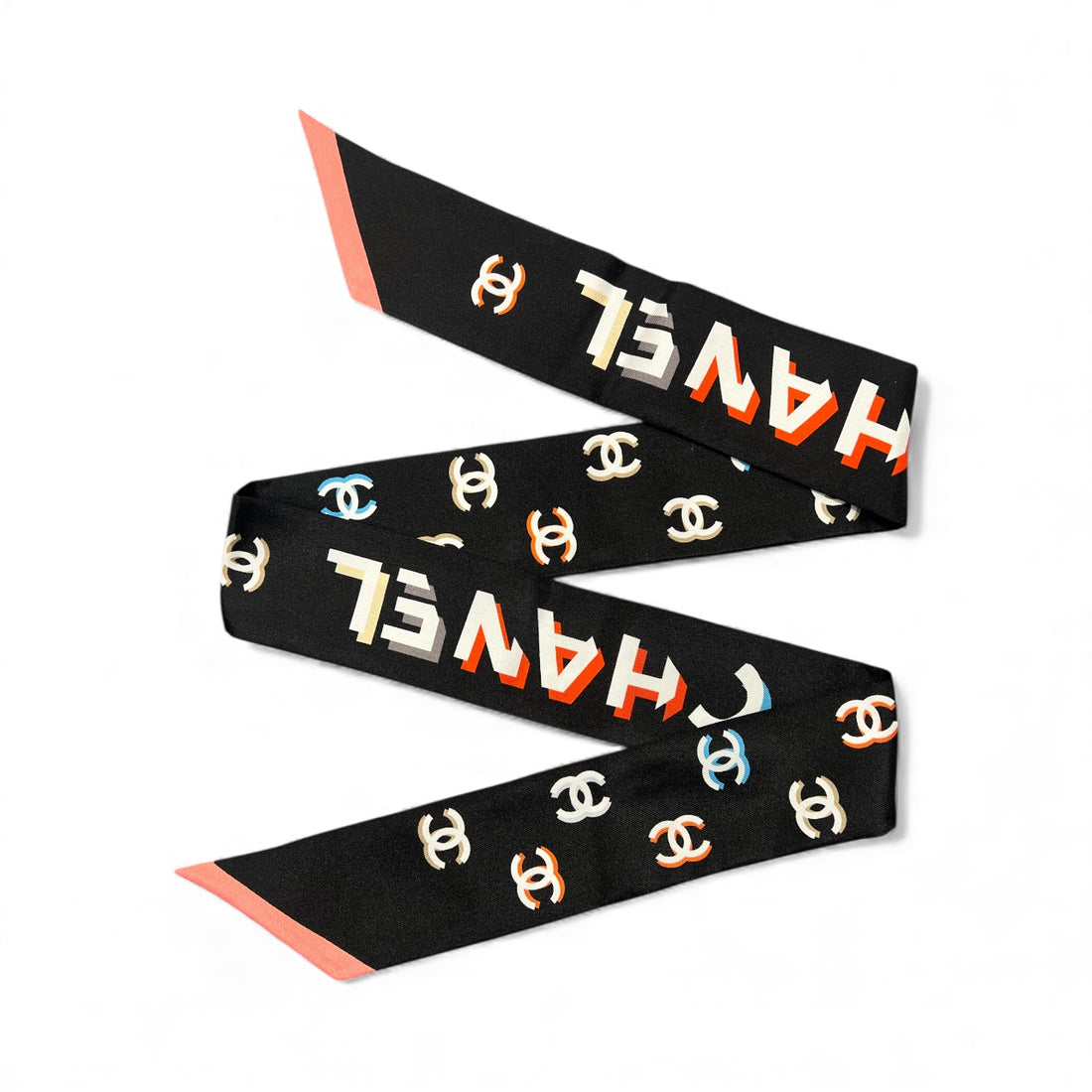 Chanel - Slim bandeau Noir/Rose