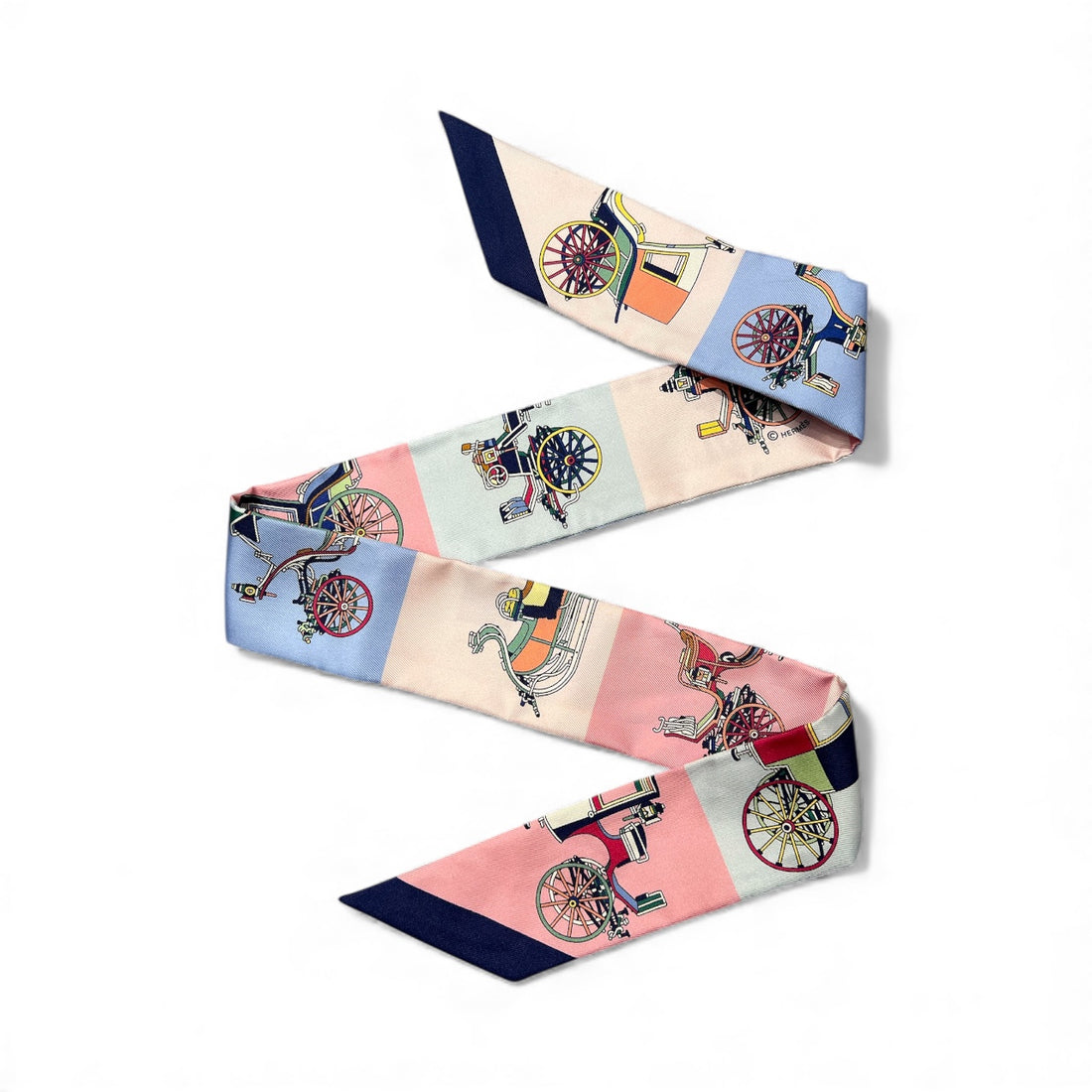 Hermès - Twilly Les Voitures Exquises en soie