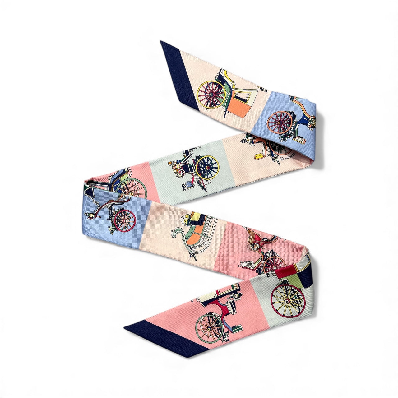 Hermès - Twilly Les Voitures Exquises en soie