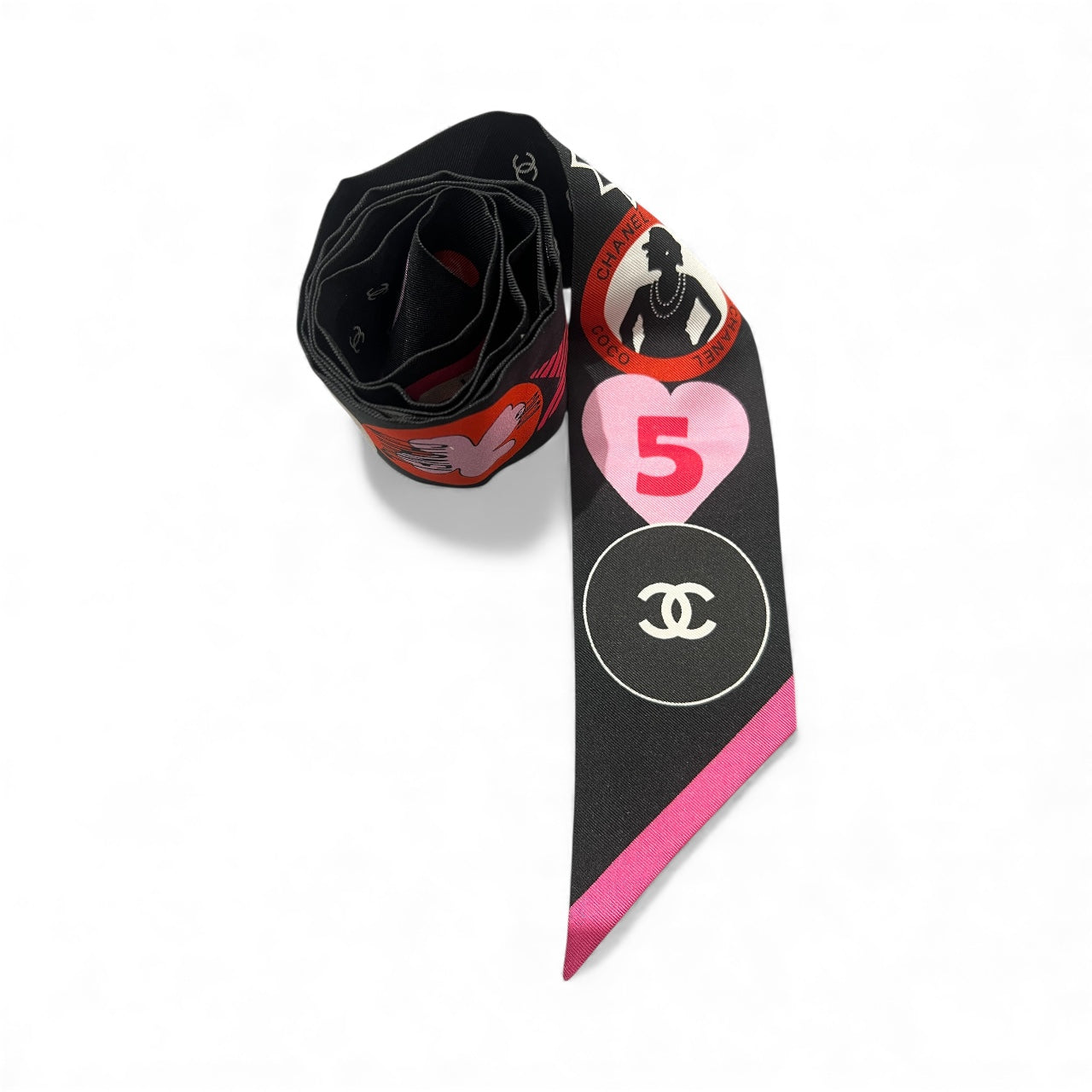 Chanel - Slim Bandeau Noir/Rose