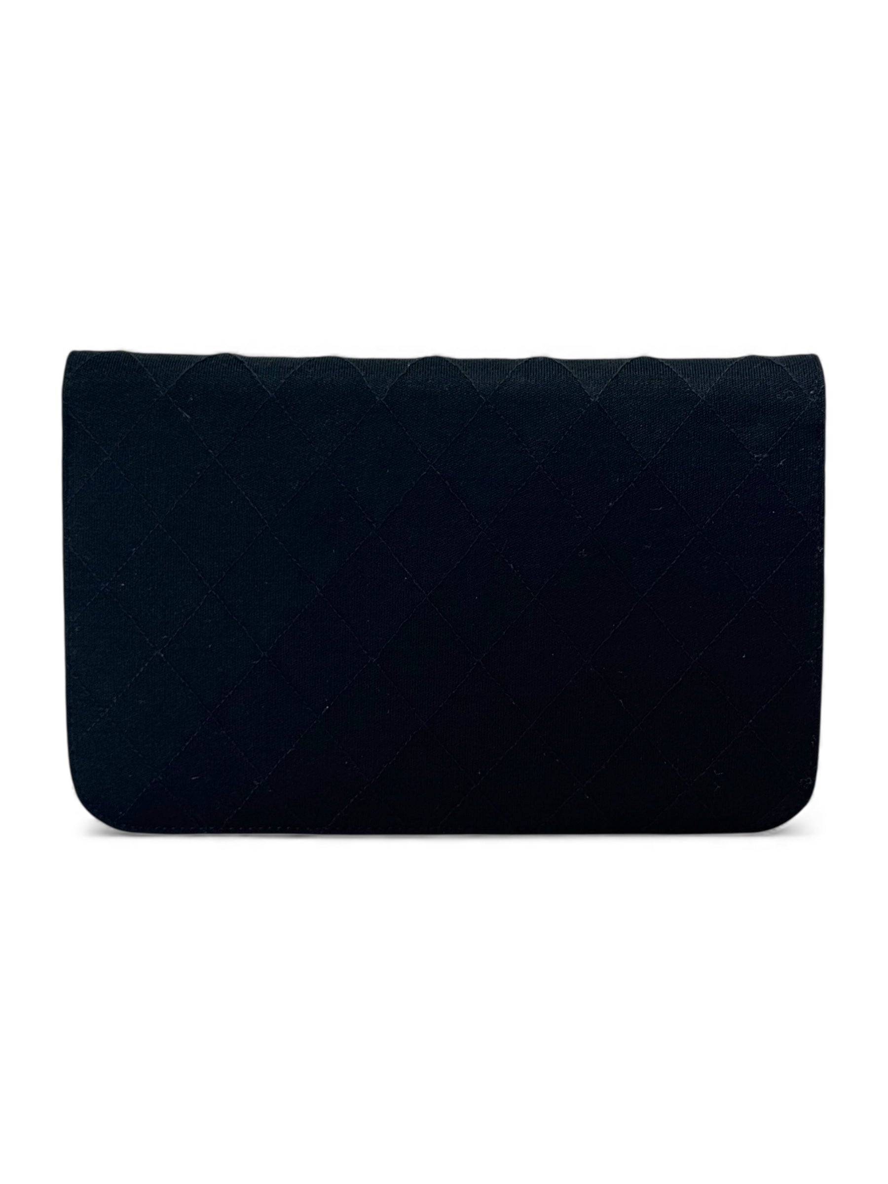 Chanel - Sac à porté épaule en cuir d’agneau et jersey